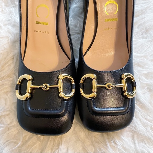 Gucci Horsebit Pump In Black Leather size 39.5 Authentic - Picture 14 of 14